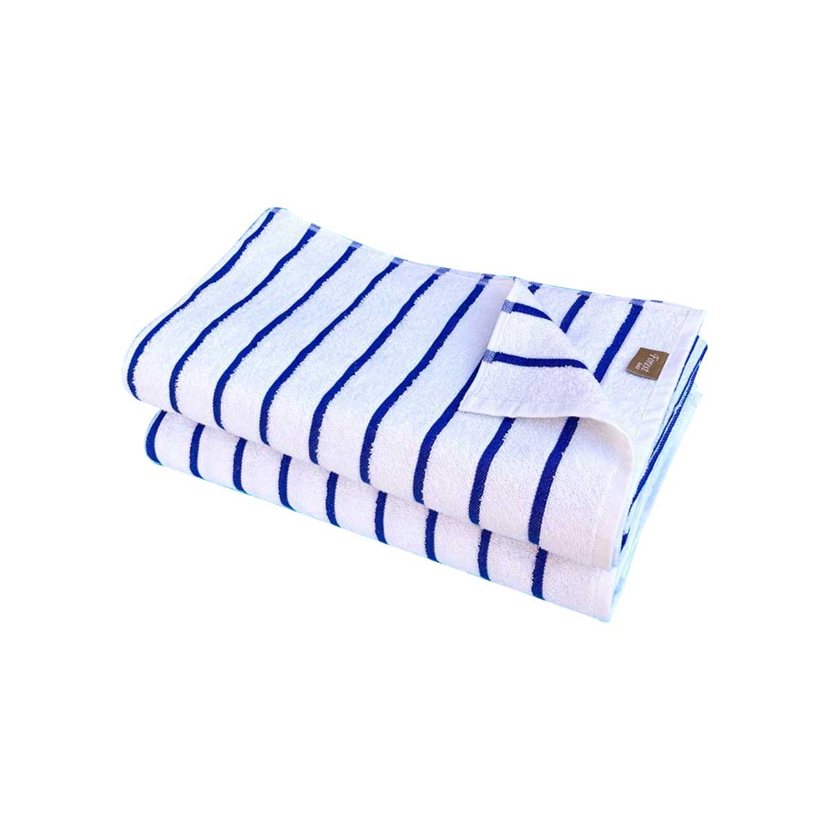 59. 2 Toallas alberca Rayas Azules