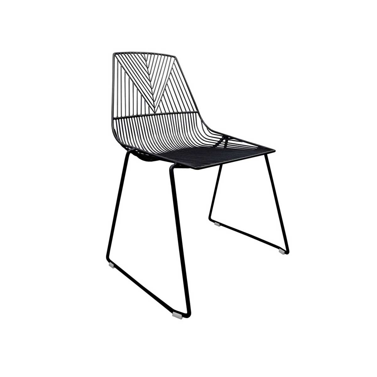 71. Silla de aluminio negro