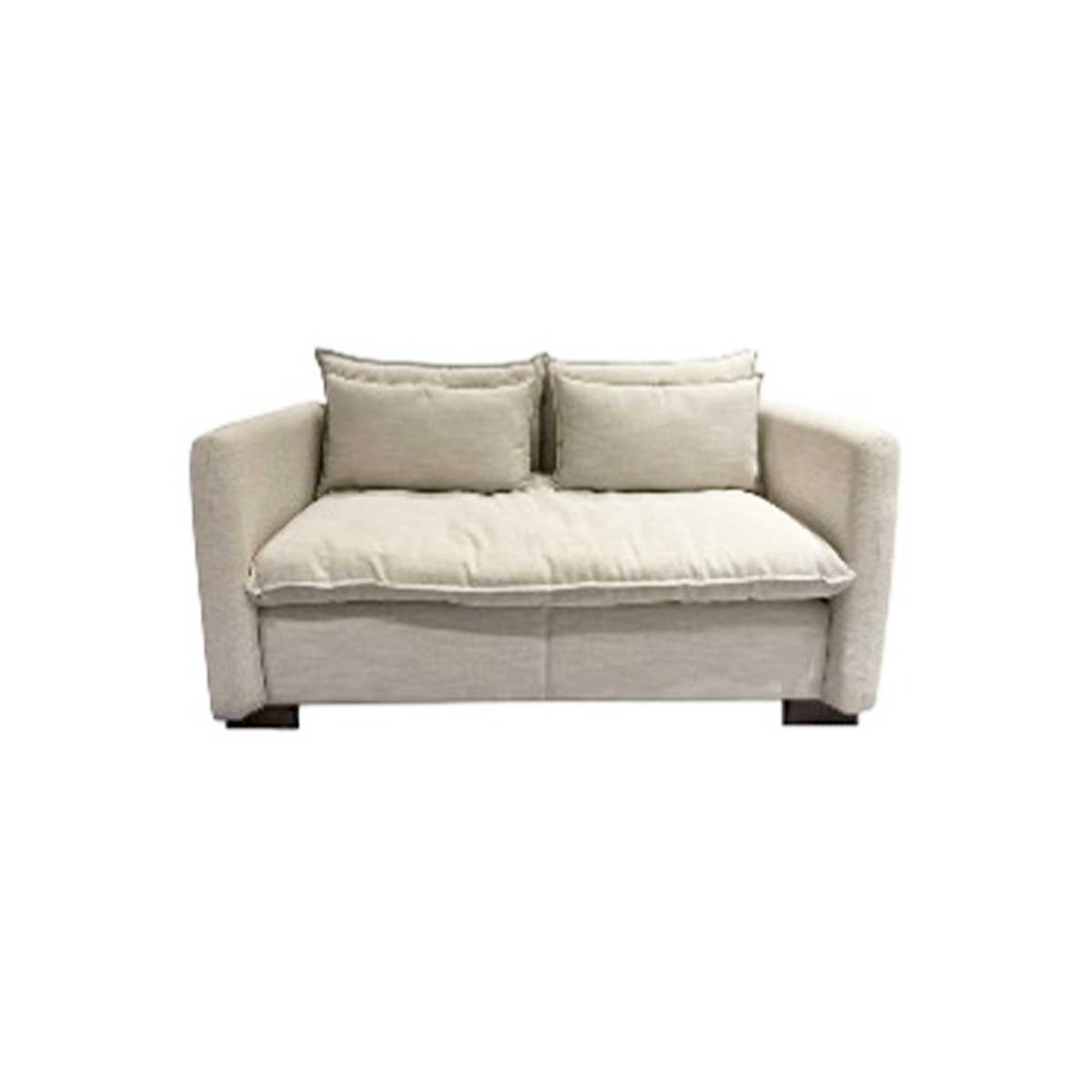 16. Love seat color beige