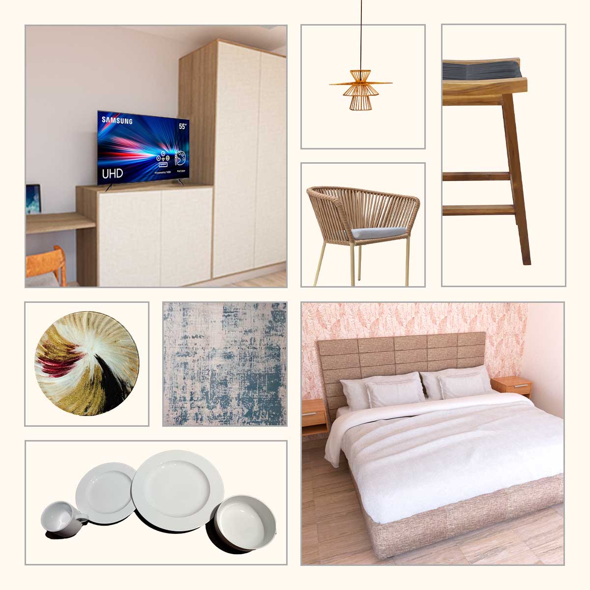 Paquete prearmado One Bedroom Garden interior Claro