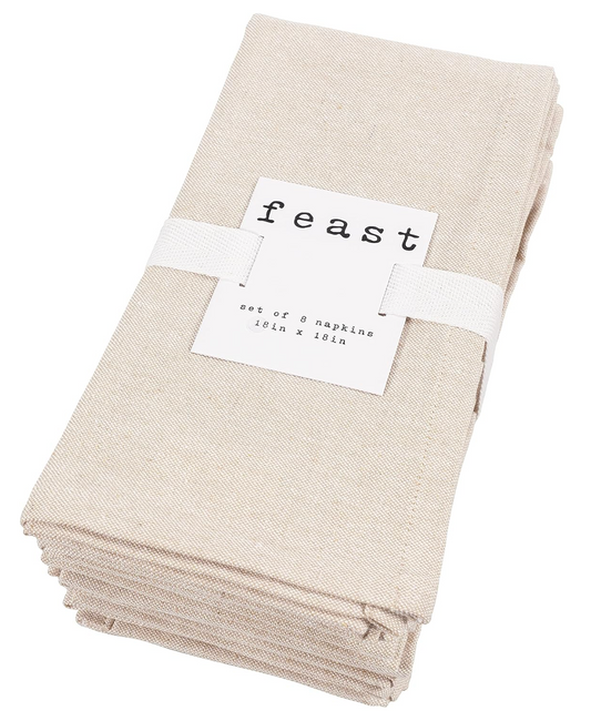 40. Juego de 8 servilletas claras