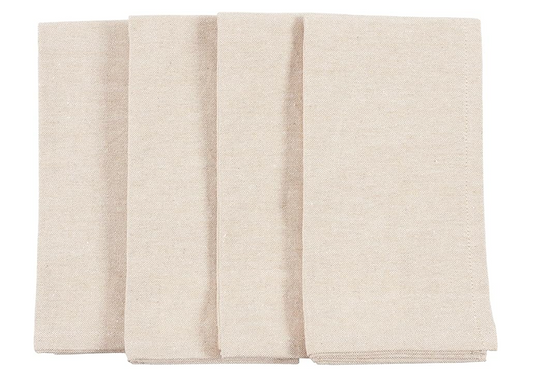 40. Juego de 4 servilletas claras