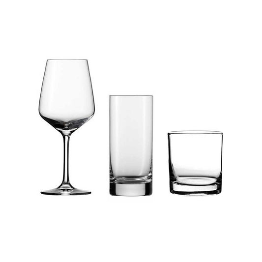 122. Vasos y copas de vidrio 18 pzas.