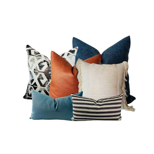 65. 6 cojines decorativos