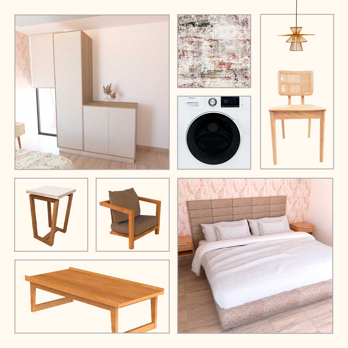 Paquete prearmado Two Bedroom interior Claro