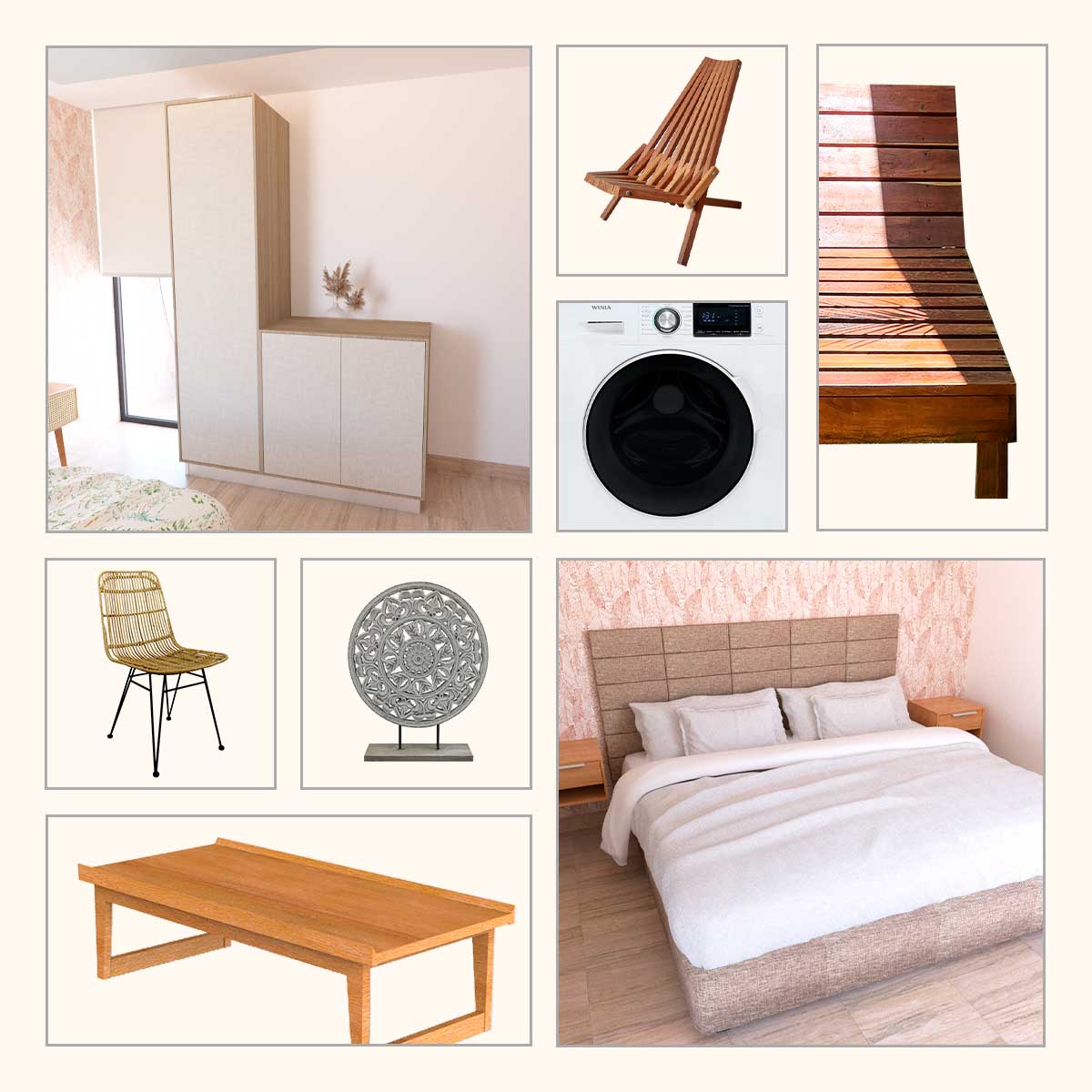 Paquete prearmado Two Bedroom Swimup interior Claro